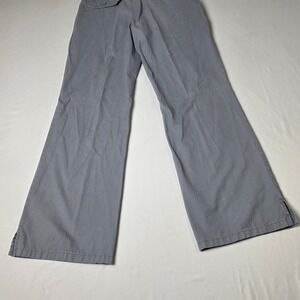 Old Navy Pants Womens 8 Gray Wide Leg Drawstring Just Below Waist Cotton Y2K